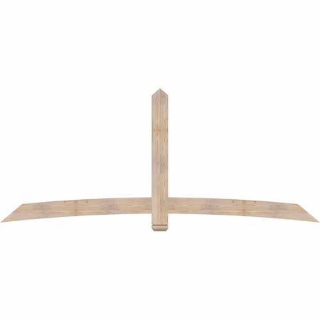 Ekena Millwork Bellingham Smooth Timber Gable Bracket, Douglas Fir, 108"W x 45"H x 1 1/2"D x 5 1/2"F, 10/12 Pitch GBW108X45X0206BEL00SDF